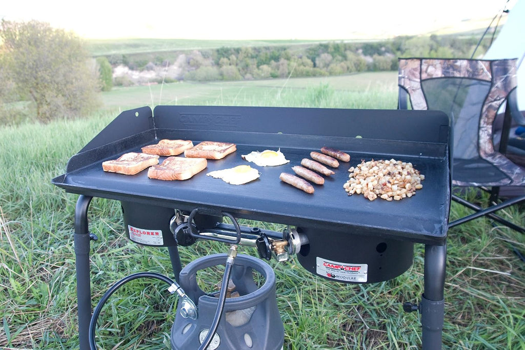 Camp Chef SG60 Deluxe Double Burner Steel Professional Griddle (Steel)