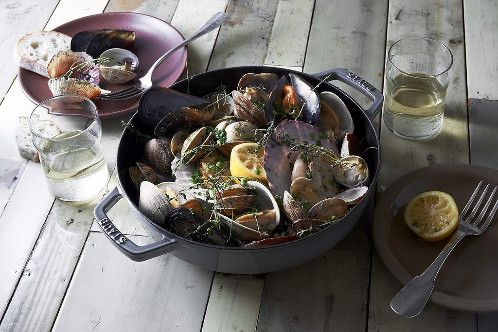 STAUB Cast Iron Frying Pan, Grey, 34 cm