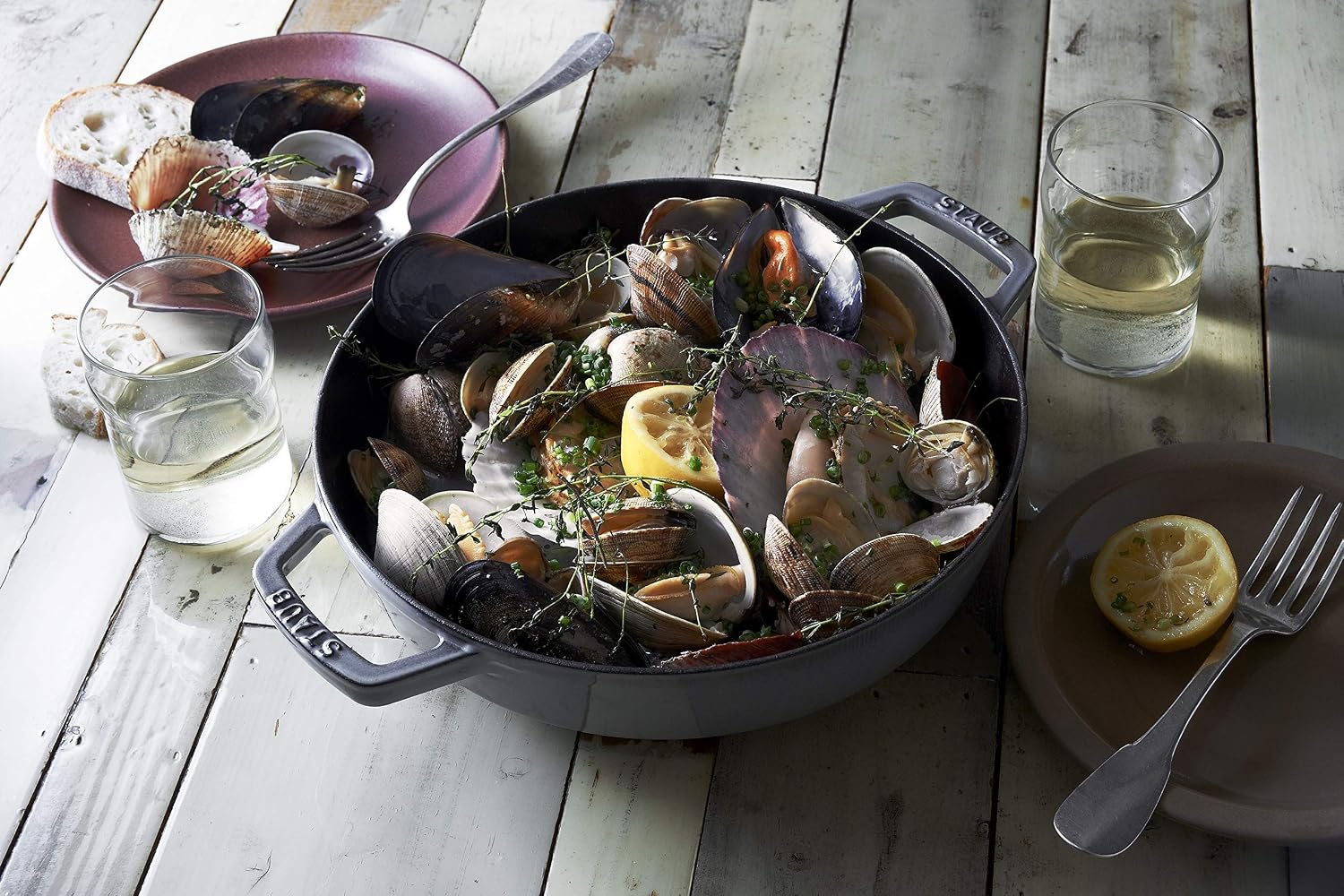 STAUB Cast Iron Frying Pan, Grey, 34 cm