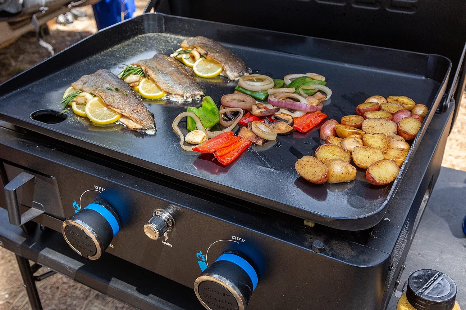 PIT BOSS Ultimate PB2BGD2 Gas Griddle, 2 Burner, Black