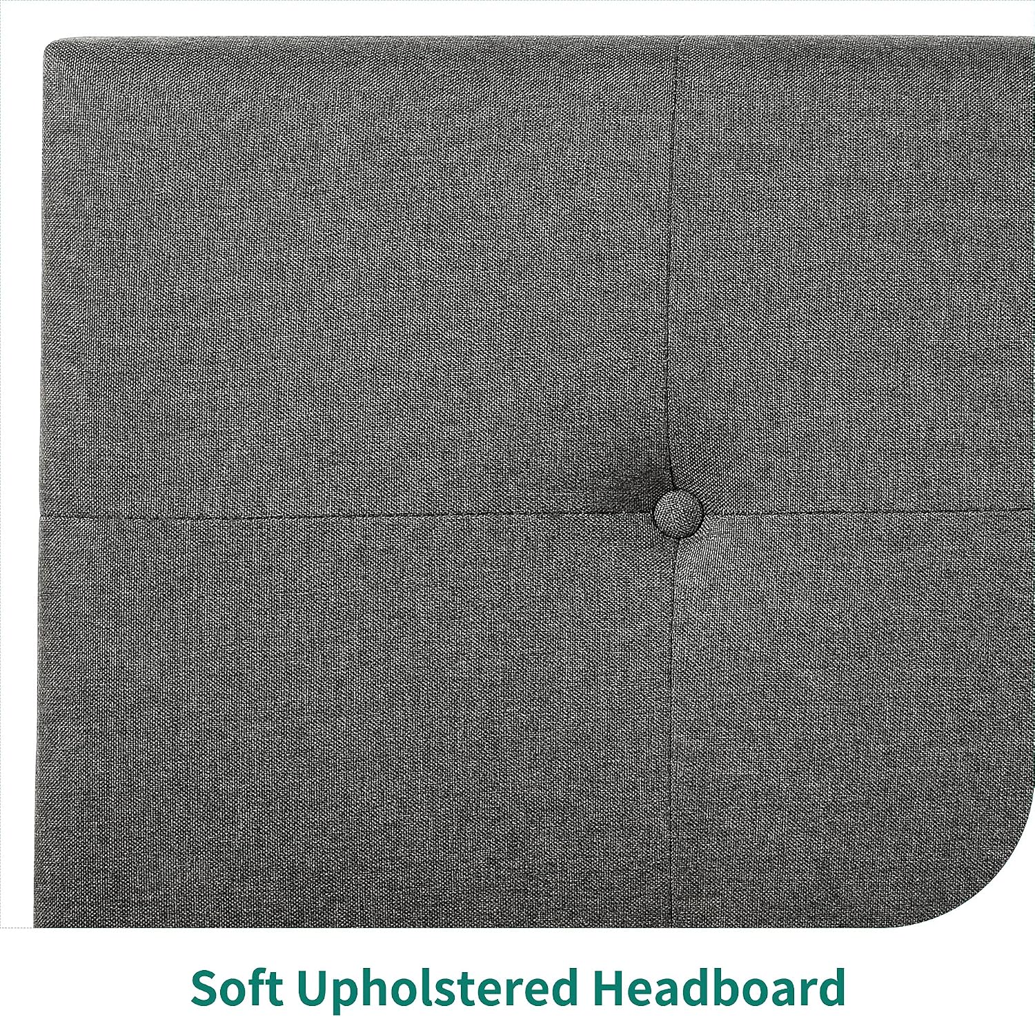 YITAHOME Upholstered Platform Bed with Adjustable Headboard, Full Size Bed Frame with Steel Slat/No Box Spring Needed/Mattress Foundation