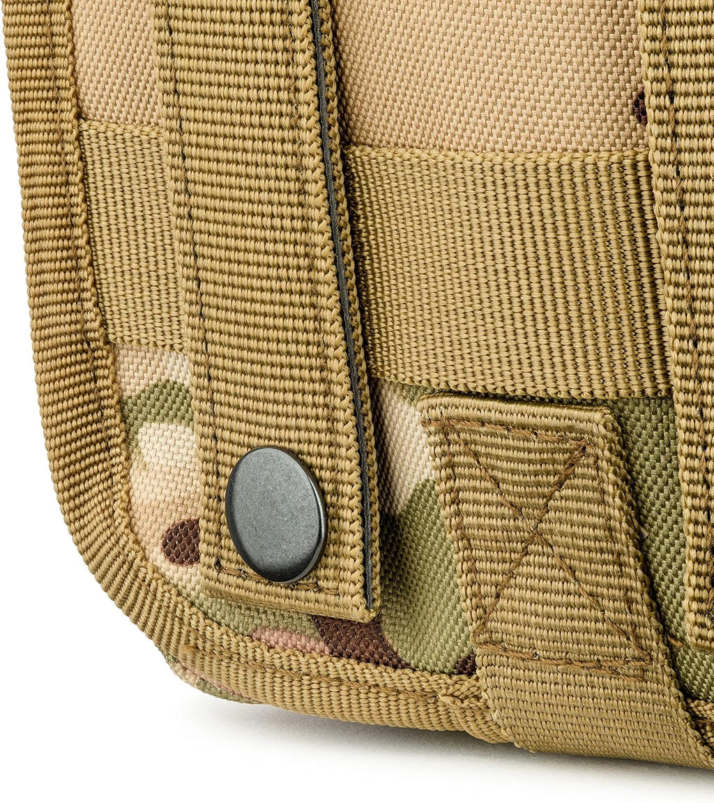 Scherber Premium IFAK Kit Trauma Pack | HSA/FSA Approved | SOF Tourniquet, QuikClot 4x4 HyFin Chest Seal, Israeli Bandage | Fully Stocked MOLLE Pouch for Gunshot, Bleeding, Major Wound Care (Camo)